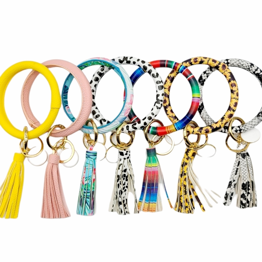 Bangle Tassel Keychain Key Ring